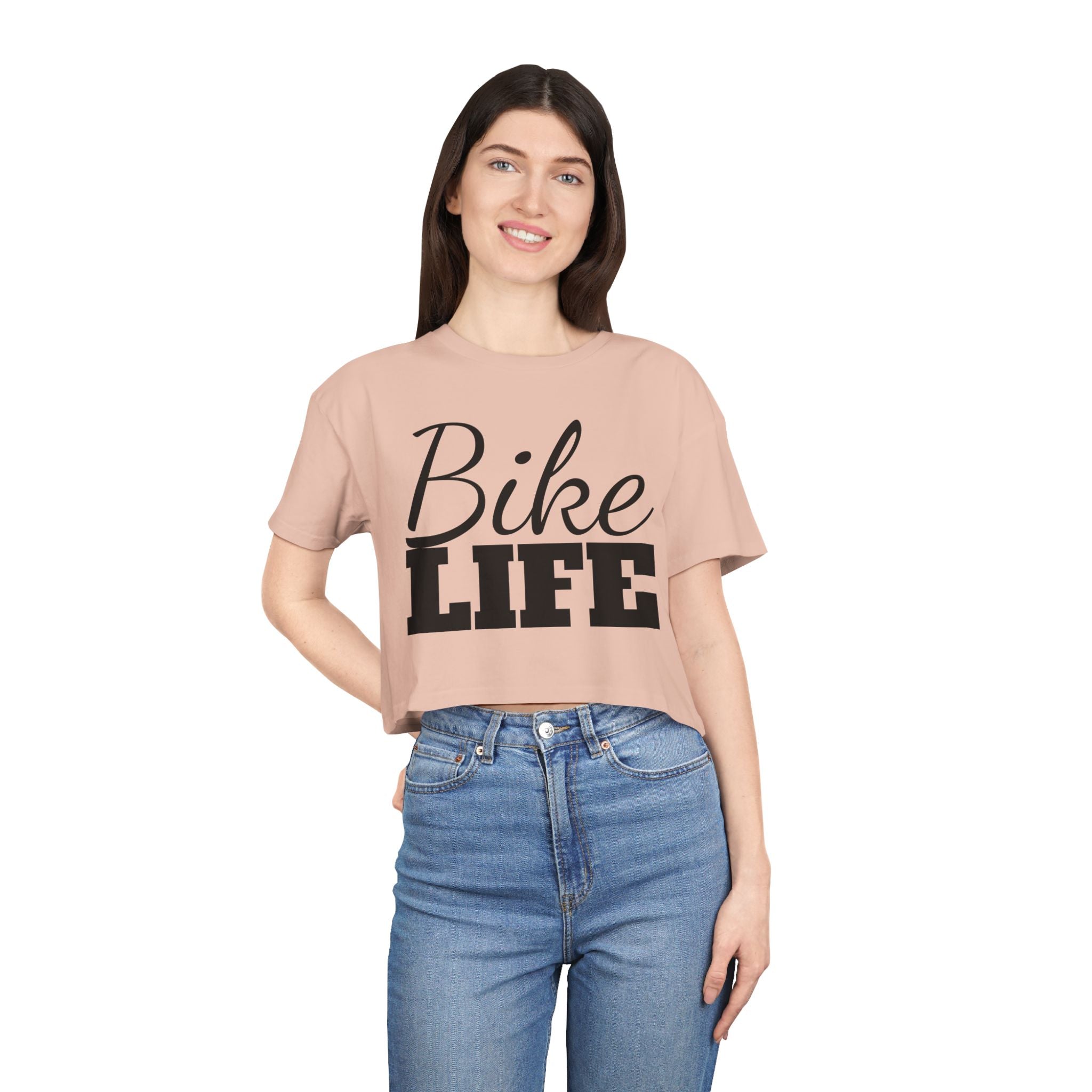 Women's "Bike Life" Cropped Tee