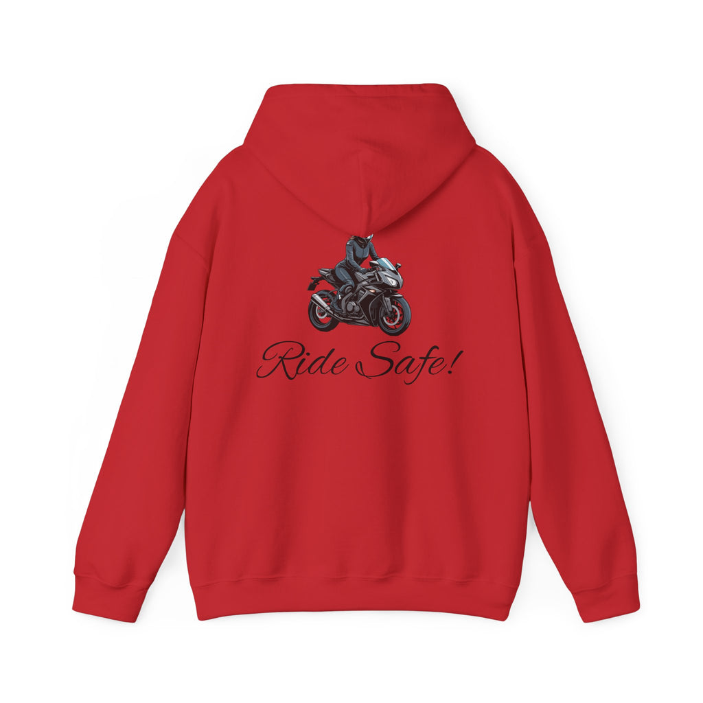 Woman's "Ride Safe" Heavy Blend Hoodie
