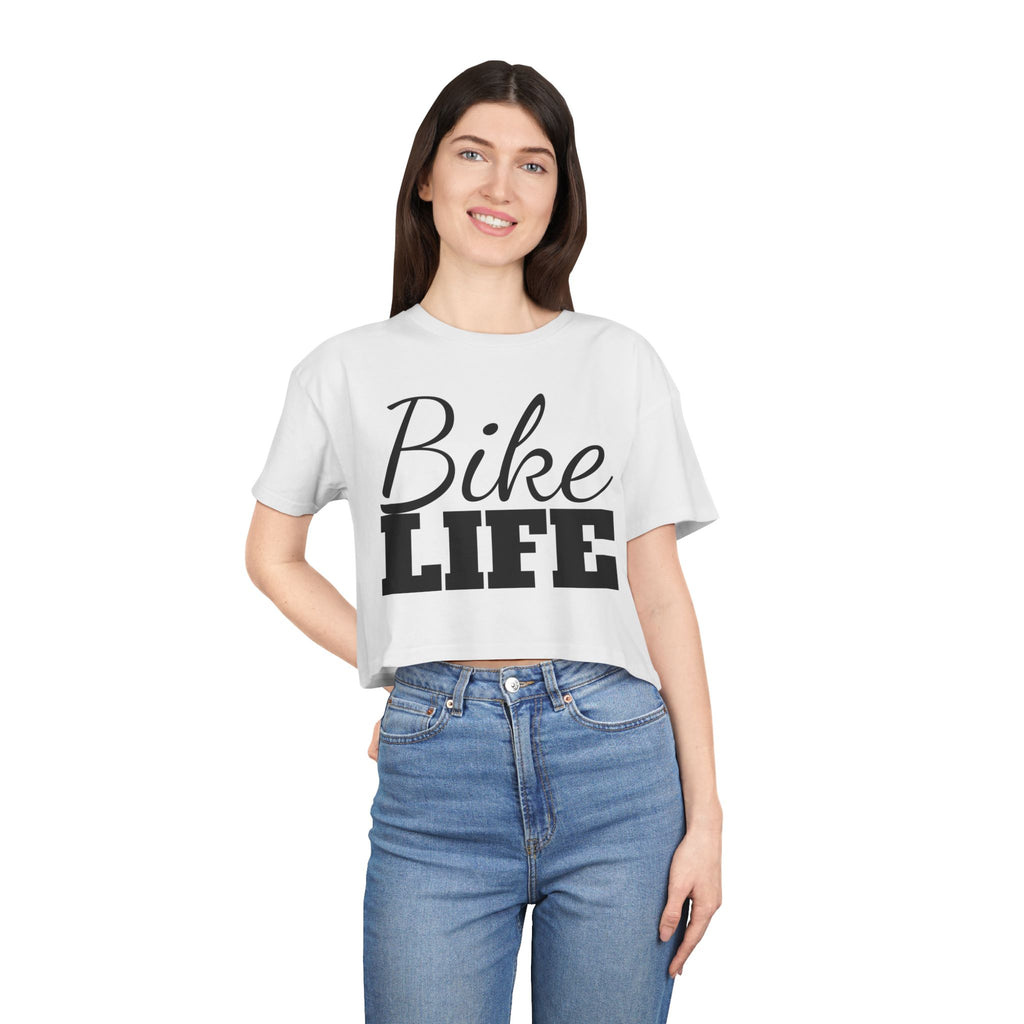 Women's "Bike Life" Cropped Tee