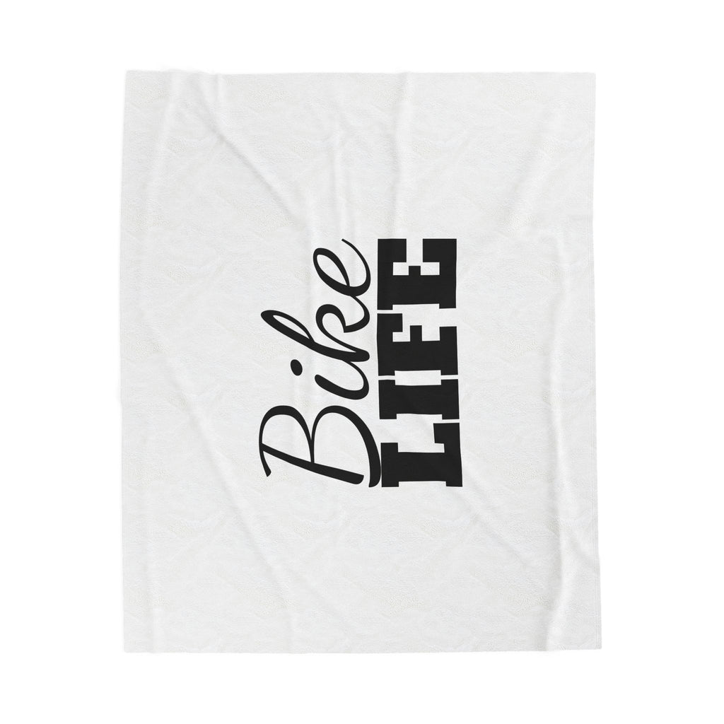 Cozy "Bike Life" Velveteen Plush Blanket