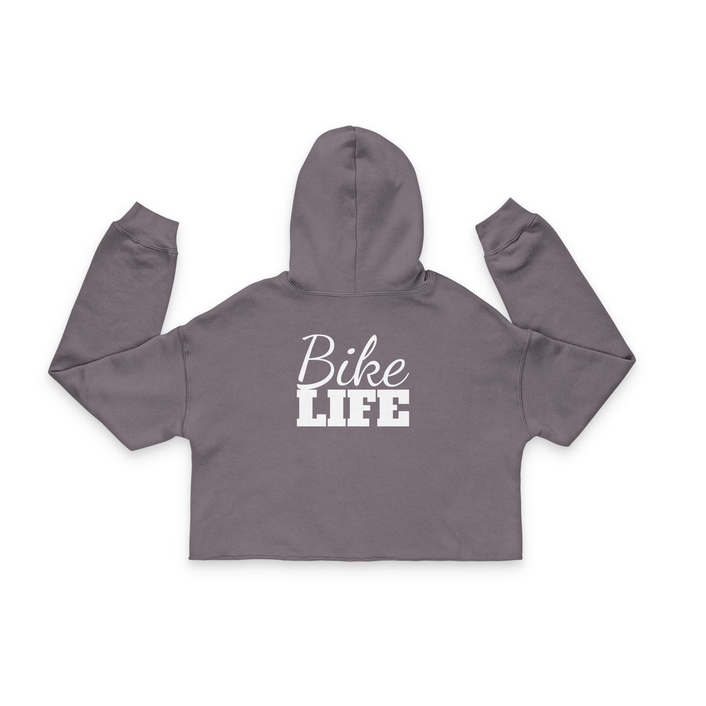 Ladies Cropped  "Bike Life" Hoodie