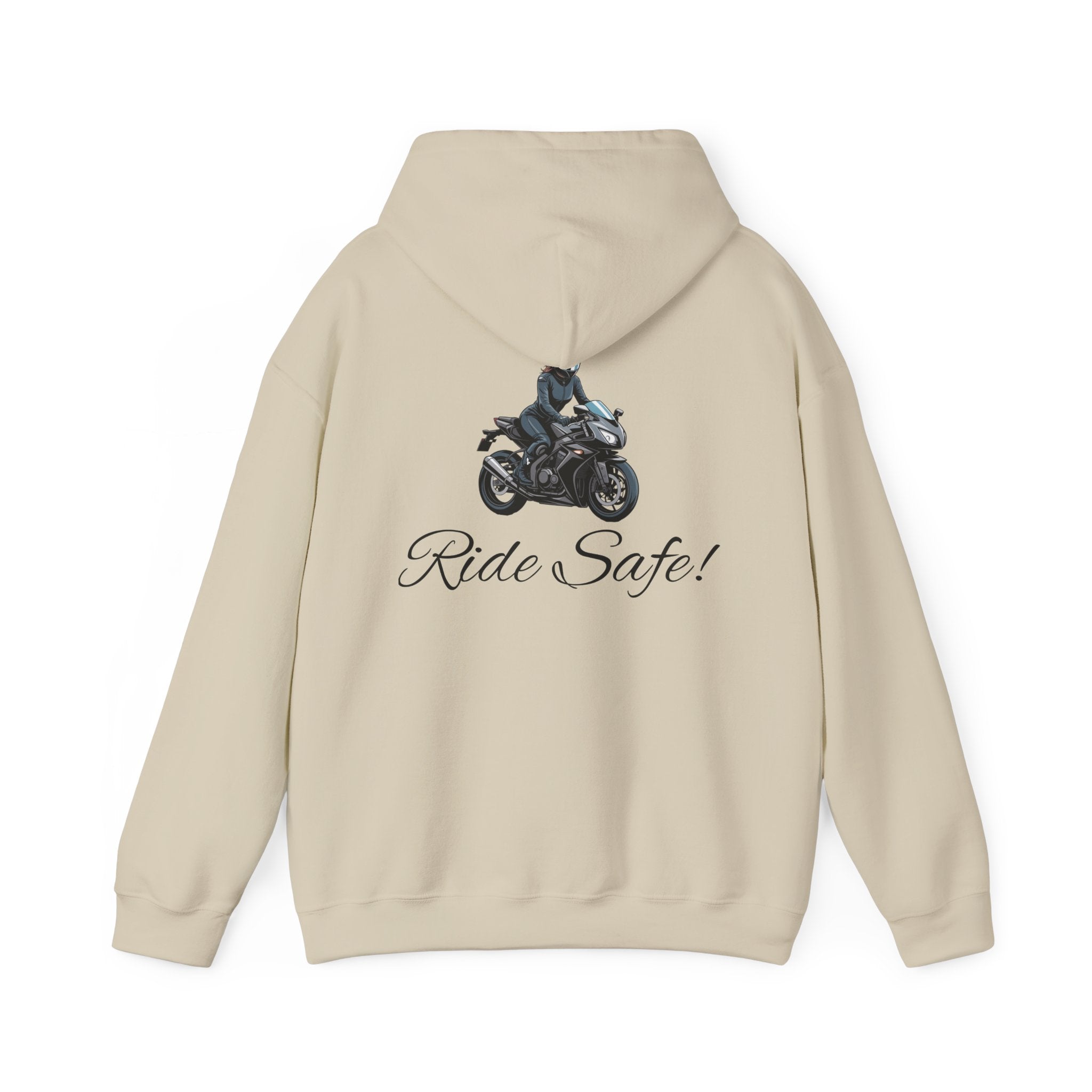 Woman's "Ride Safe" Heavy Blend Hoodie