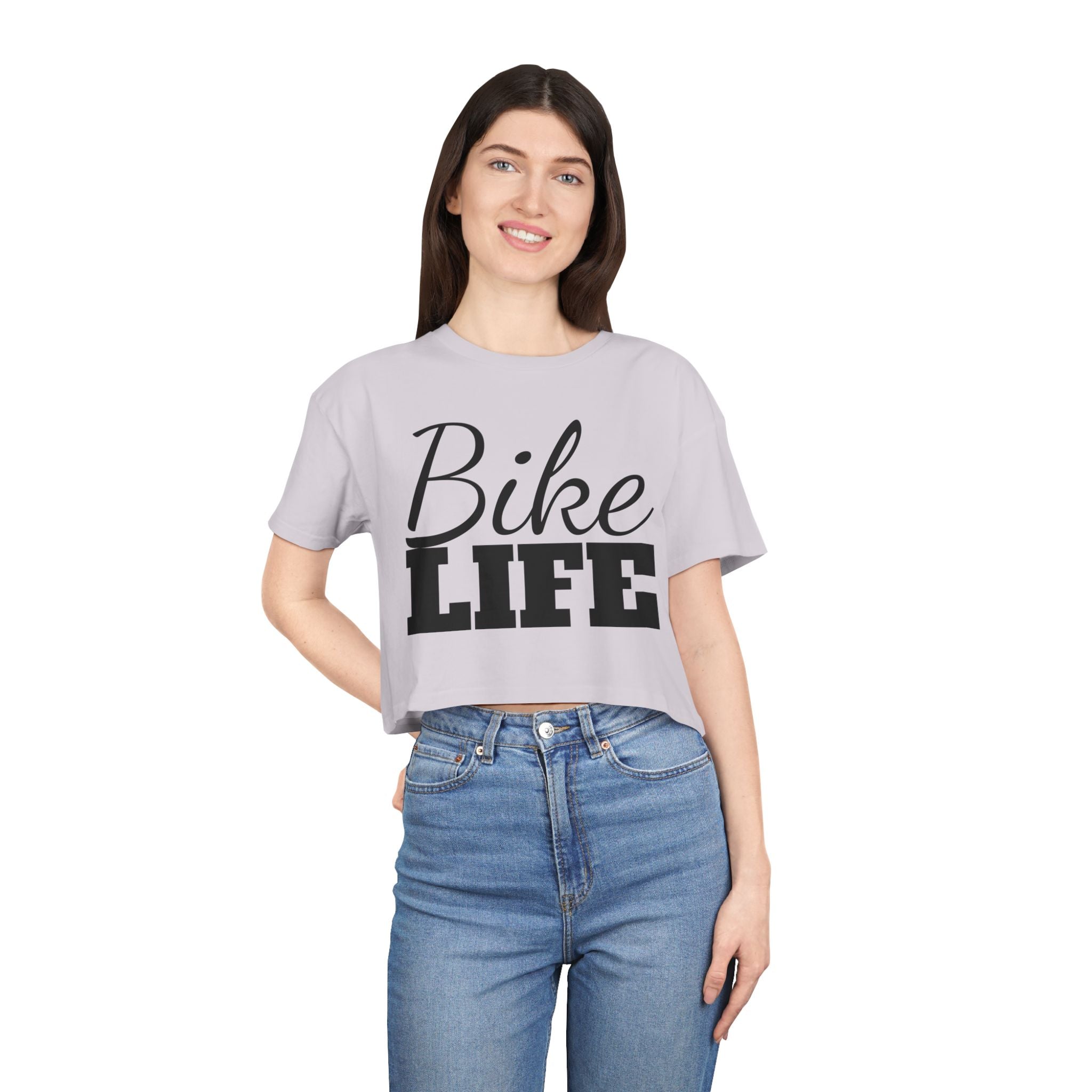 Women's "Bike Life" Cropped Tee