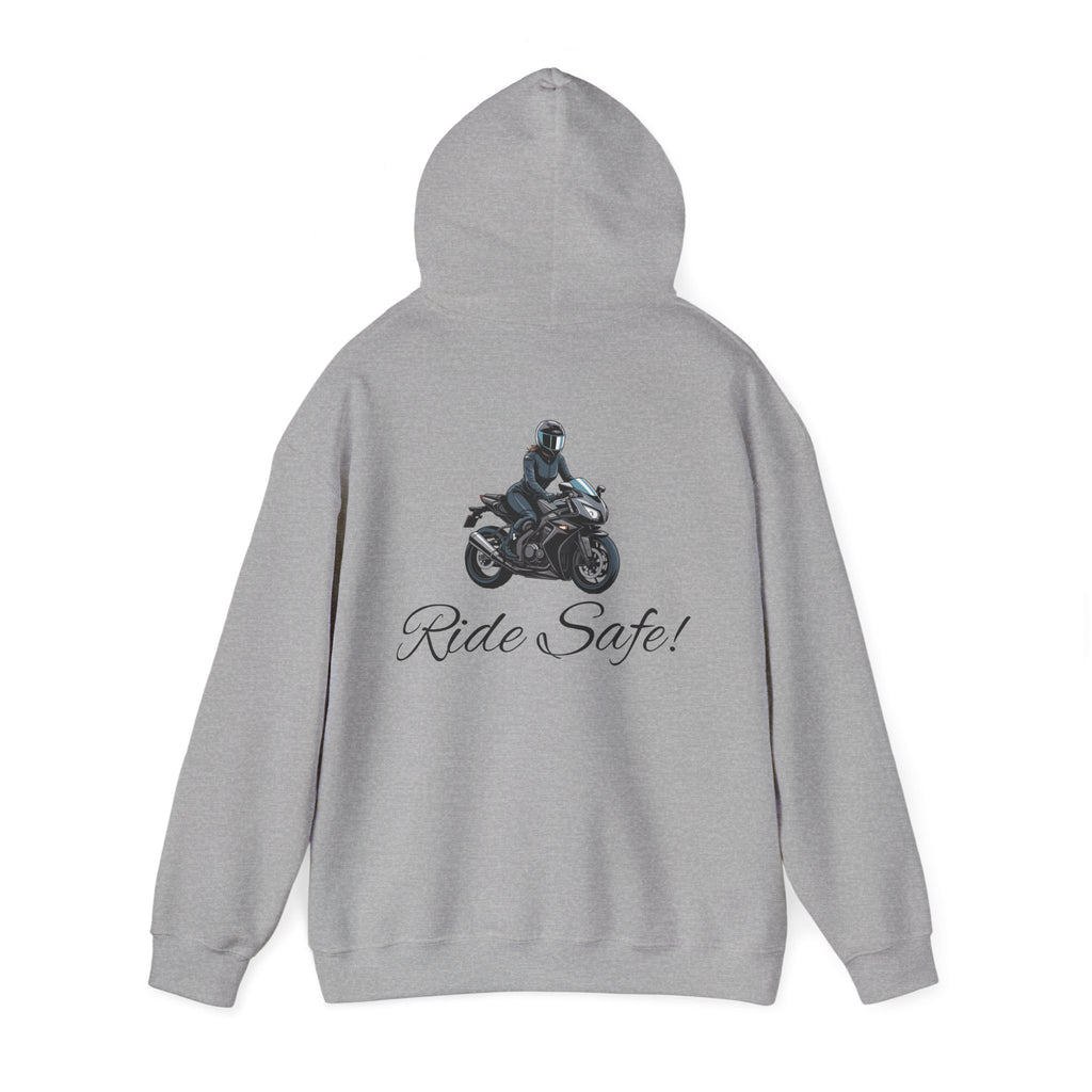 Woman's "Ride Safe" Heavy Blend Hoodie