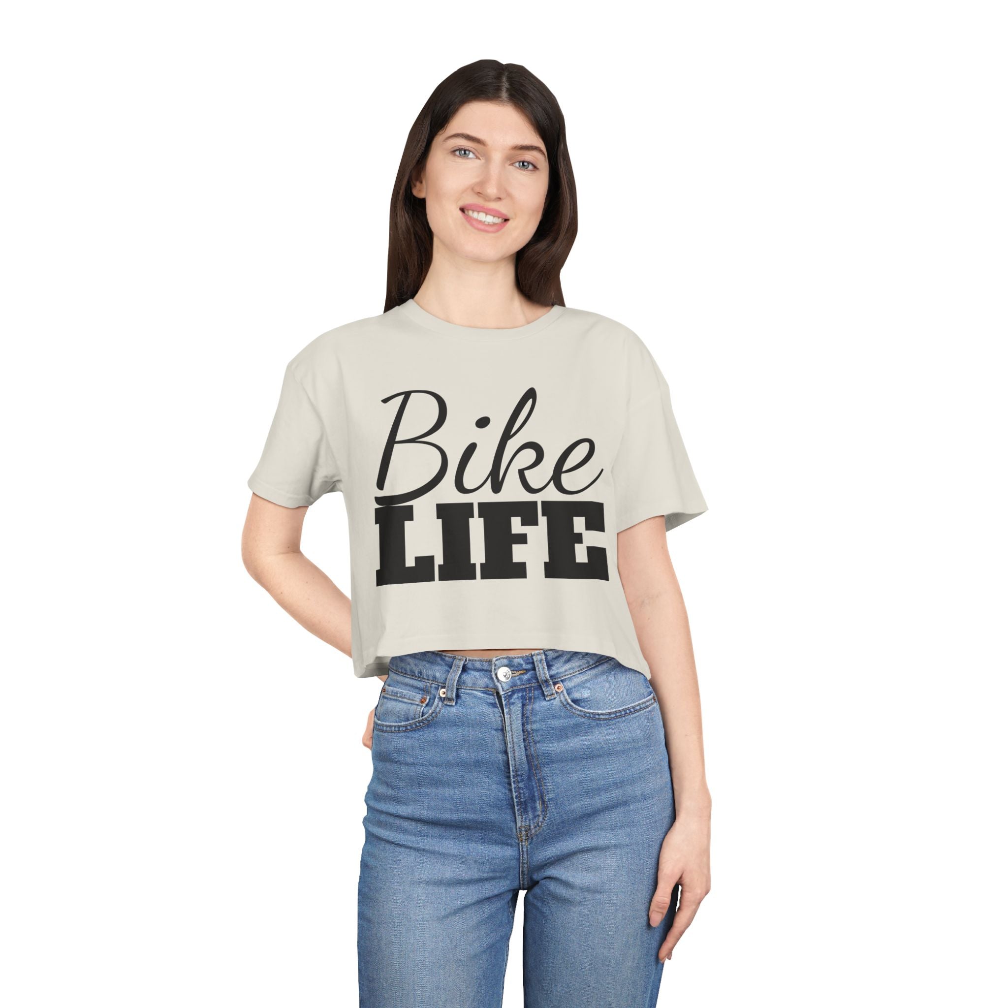 Women's "Bike Life" Cropped Tee