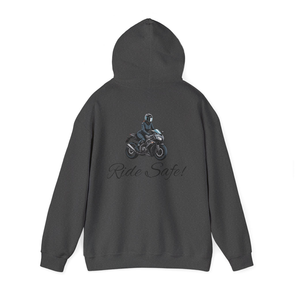 Woman's "Ride Safe" Heavy Blend Hoodie