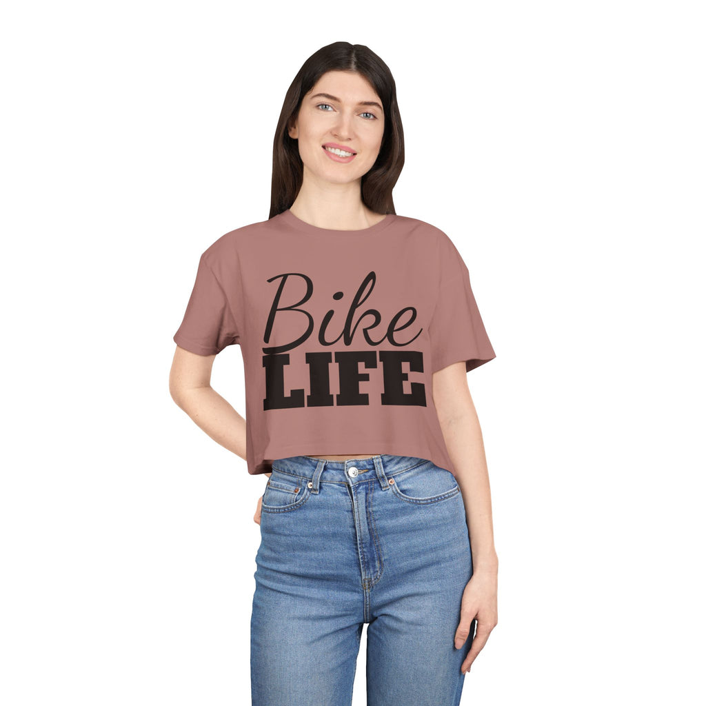 Women's "Bike Life" Cropped Tee
