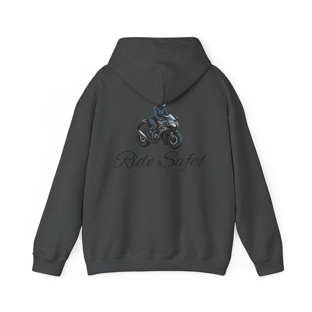 Woman's "Ride Safe" Heavy Blend Hoodie
