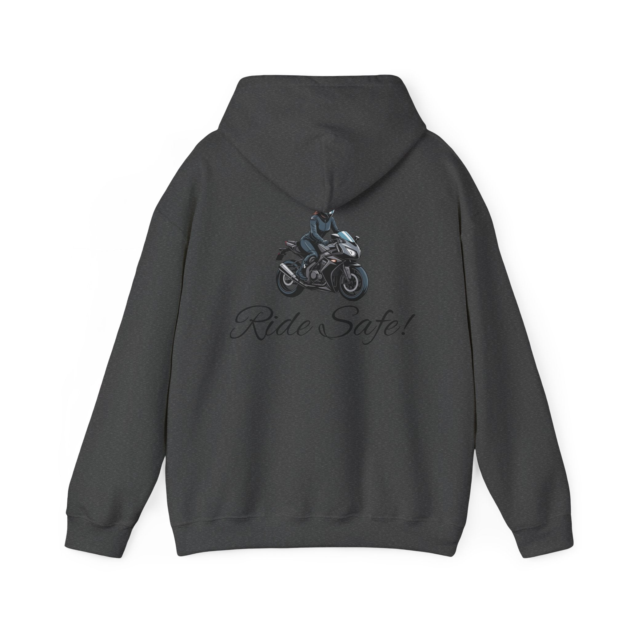 Woman's "Ride Safe" Heavy Blend Hoodie