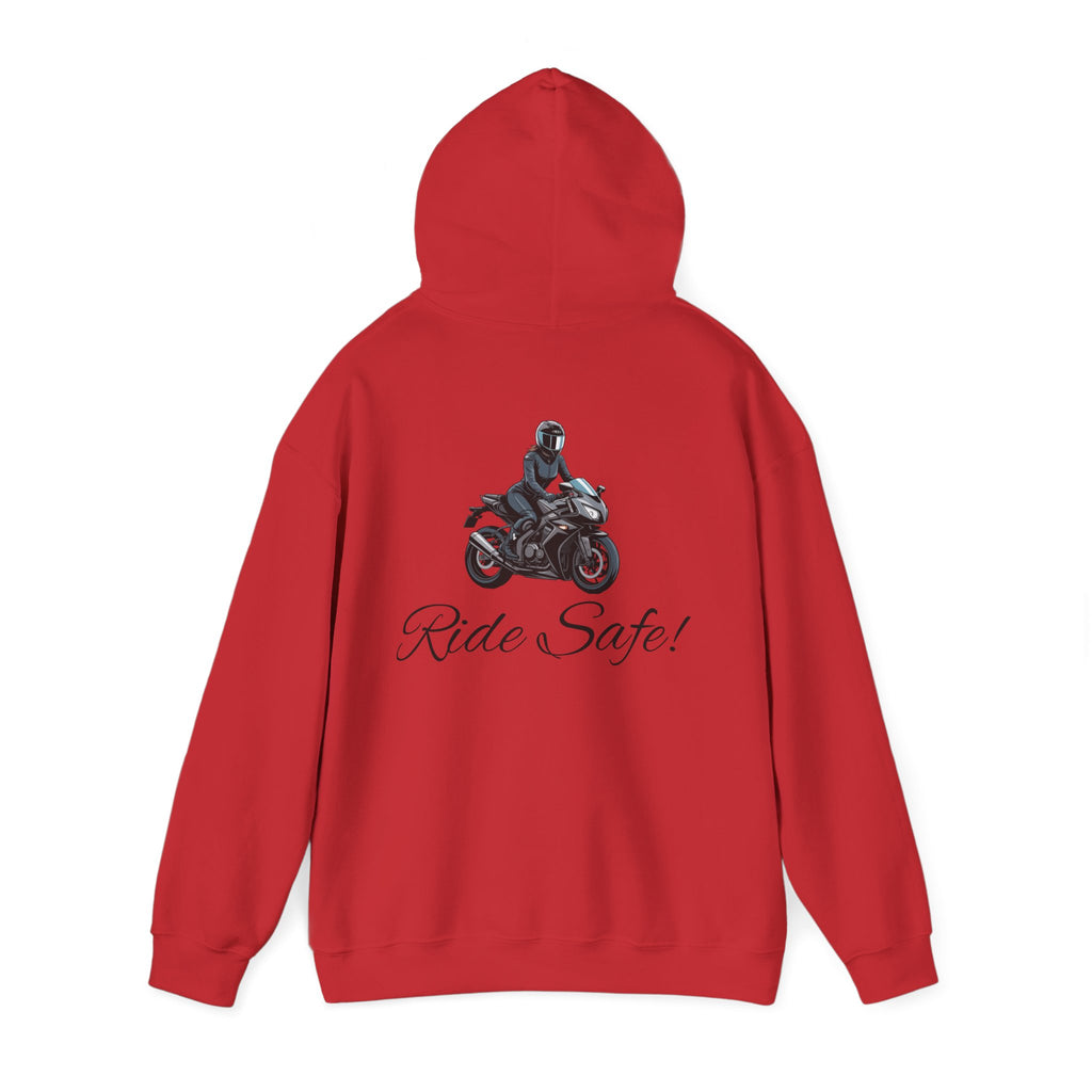 Woman's "Ride Safe" Heavy Blend Hoodie