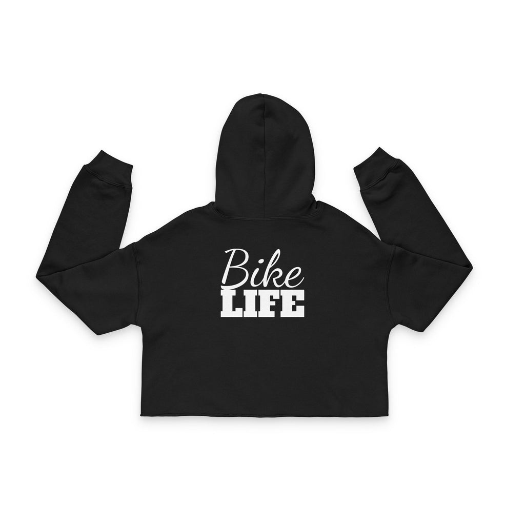 Ladies Cropped  "Bike Life" Hoodie