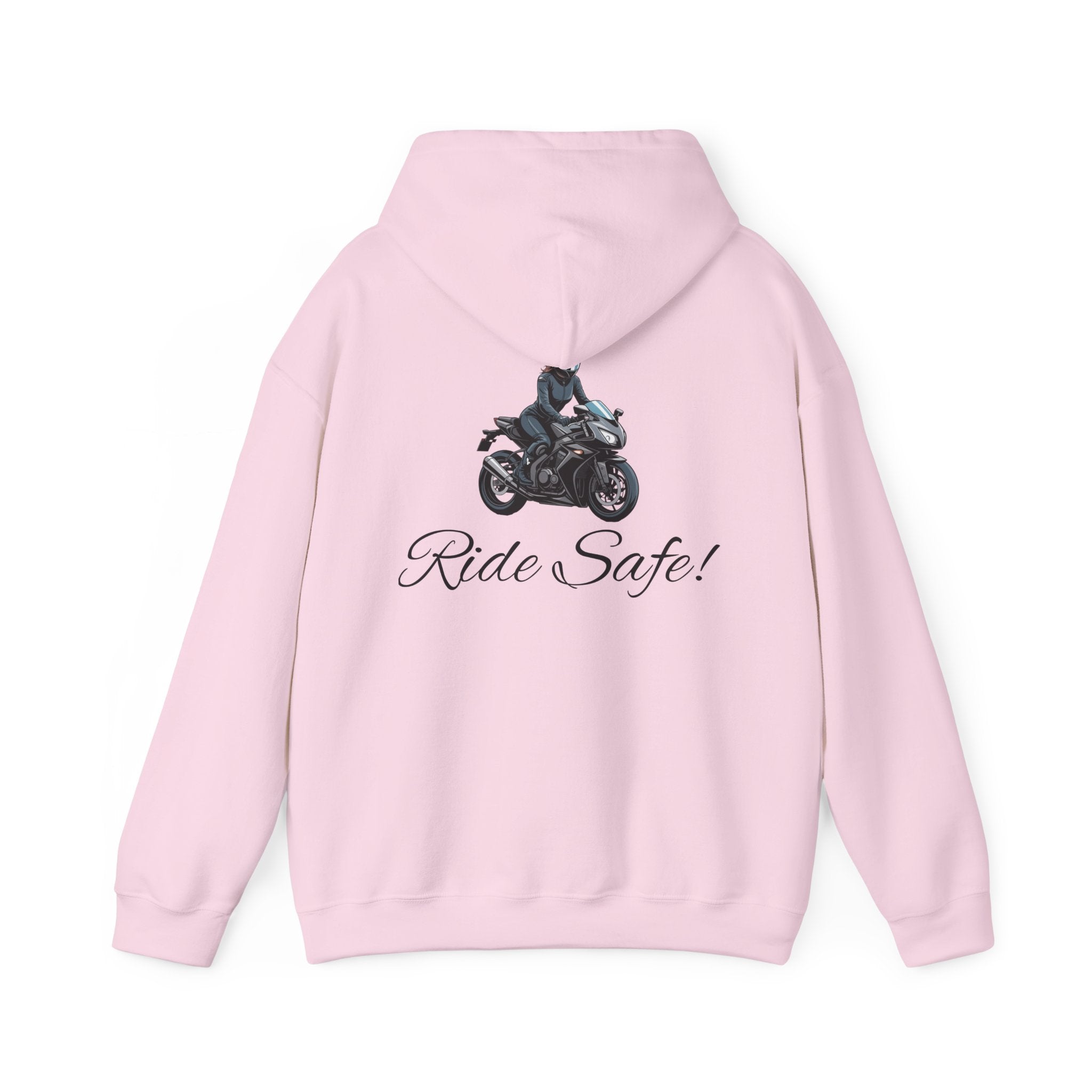 Woman's "Ride Safe" Heavy Blend Hoodie