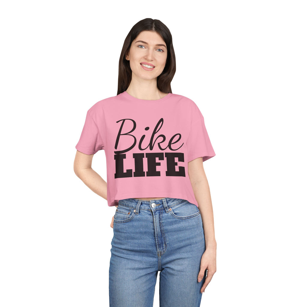 Women's "Bike Life" Cropped Tee